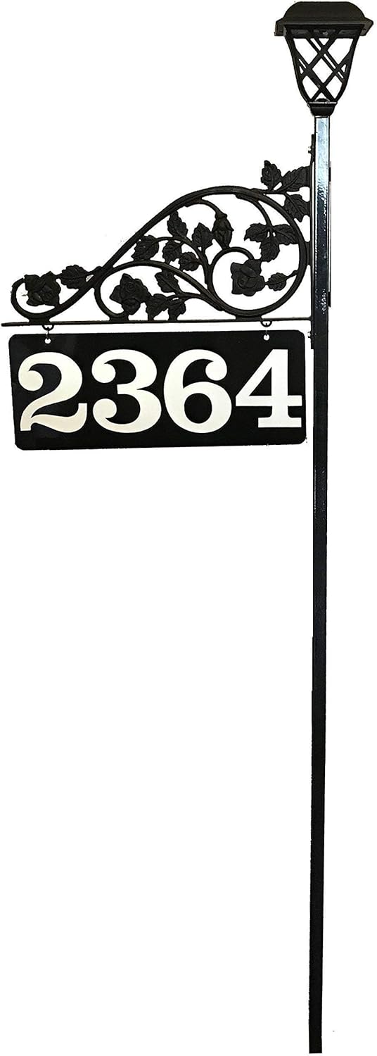 Personalized Reflective Address Sign with Custom Numbers – Durable, High-Visibility House or Business Number Plaque – Weather-Resistant, Easy-to-Install, Customizable Address Marker