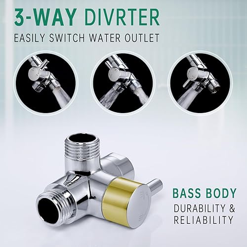 Miniatura 7 de Kit de enema de ducha filtrado con válvula de control de agua, desviador, manguera de 100 pulgadas y varilla de filtro de algodón para filtrar