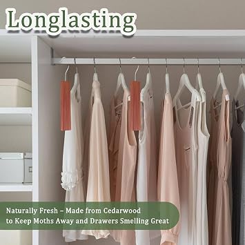 8PCS Cedarwood Moth Repellent, Natural Cedar Blocks and Premium Cedar Balls, Long-Lasting Protection Against Moths, Cedar Blocks for Clothes Storage in Drawers, Closets and Storage Boxes