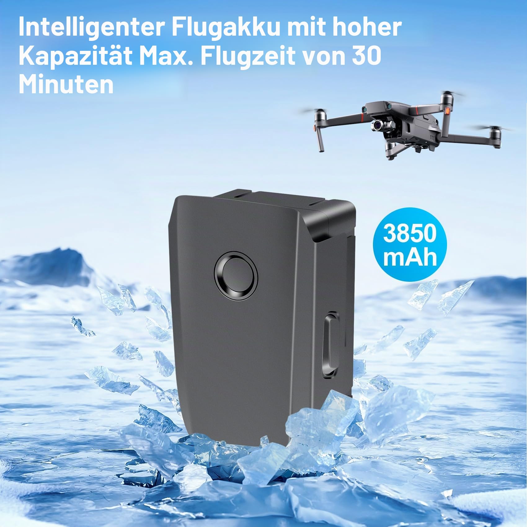 Fantasyo Mavic 2 Akku, 3850 mAh, intelligenter Flugakku, 2 Stück, kompatibel mit DJI Mavic 2 Pro, Mavic 2 Zoom, Mavic 2 Enterprise Advanced