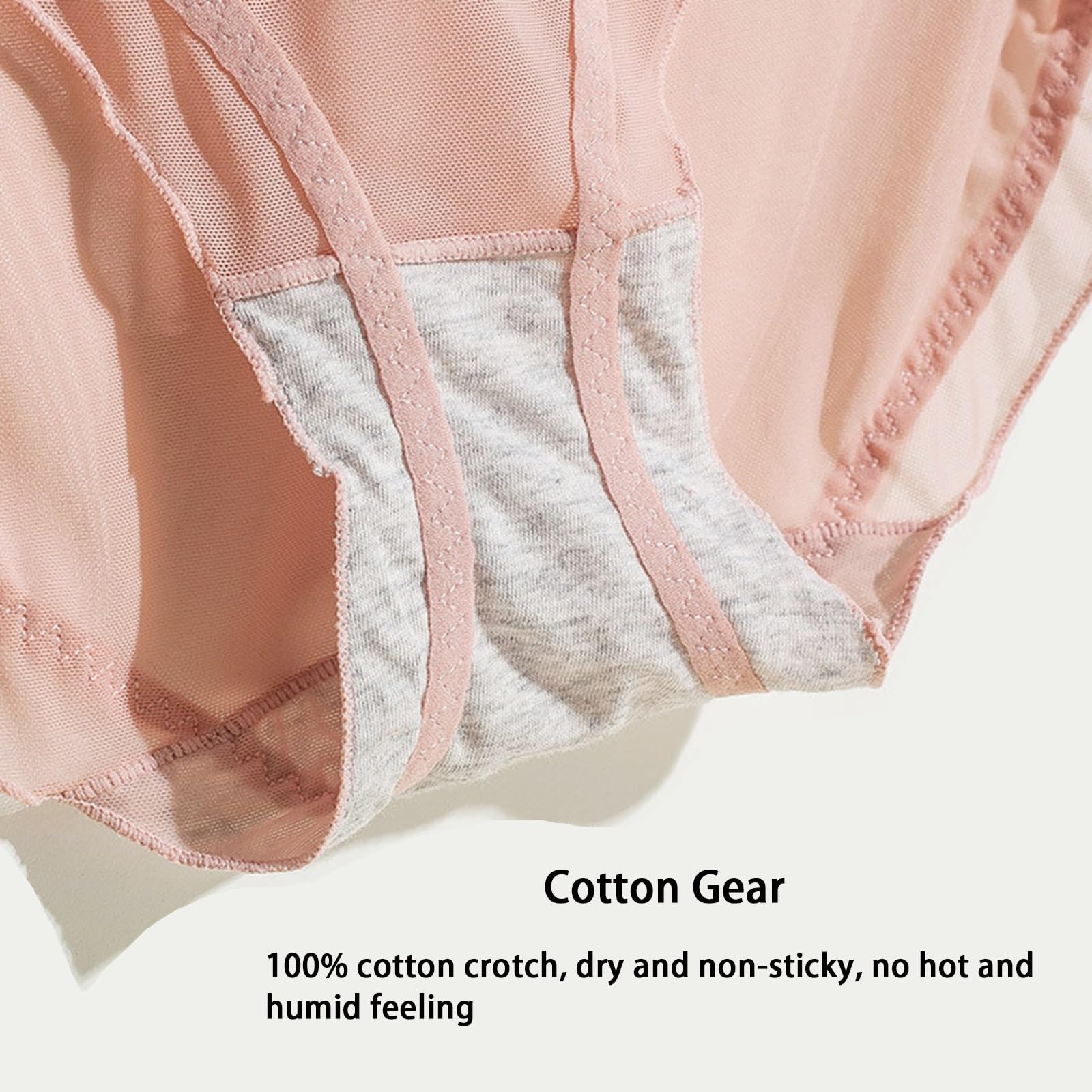 POCHY Donne Mutande Confezione da 4 Taglie Forti Intimo Alta Elasticità Slip Controllo Della Luce Donna Sciolti Mutandine