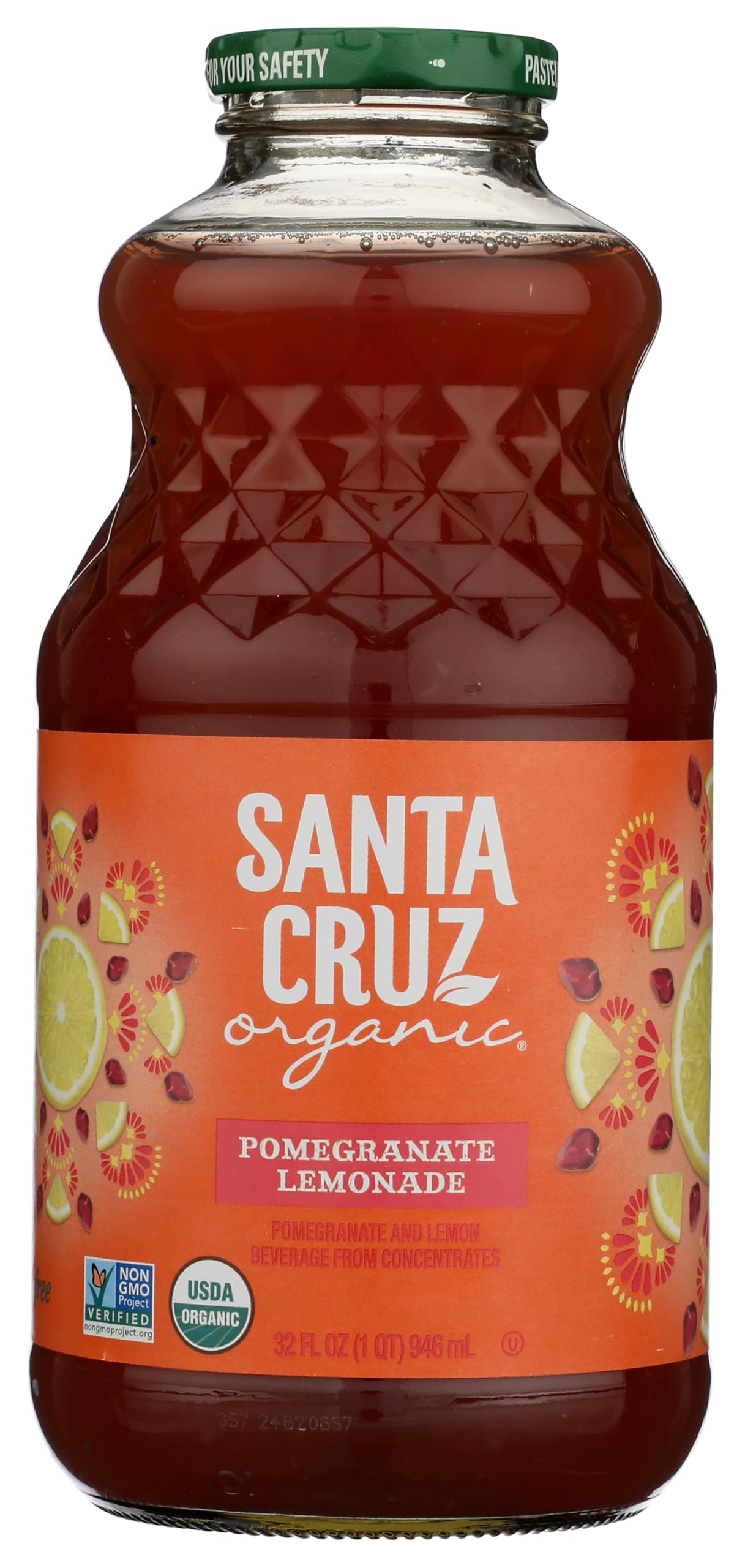 Santa Cruz Organic, Pomegranate Lemonade, 32 Ounce
