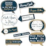 Big Dot of Happiness Funny Twinkle Twinkle Little Star - Baby Shower or Birthday Party Photo Booth Props Kit - 10 Piece