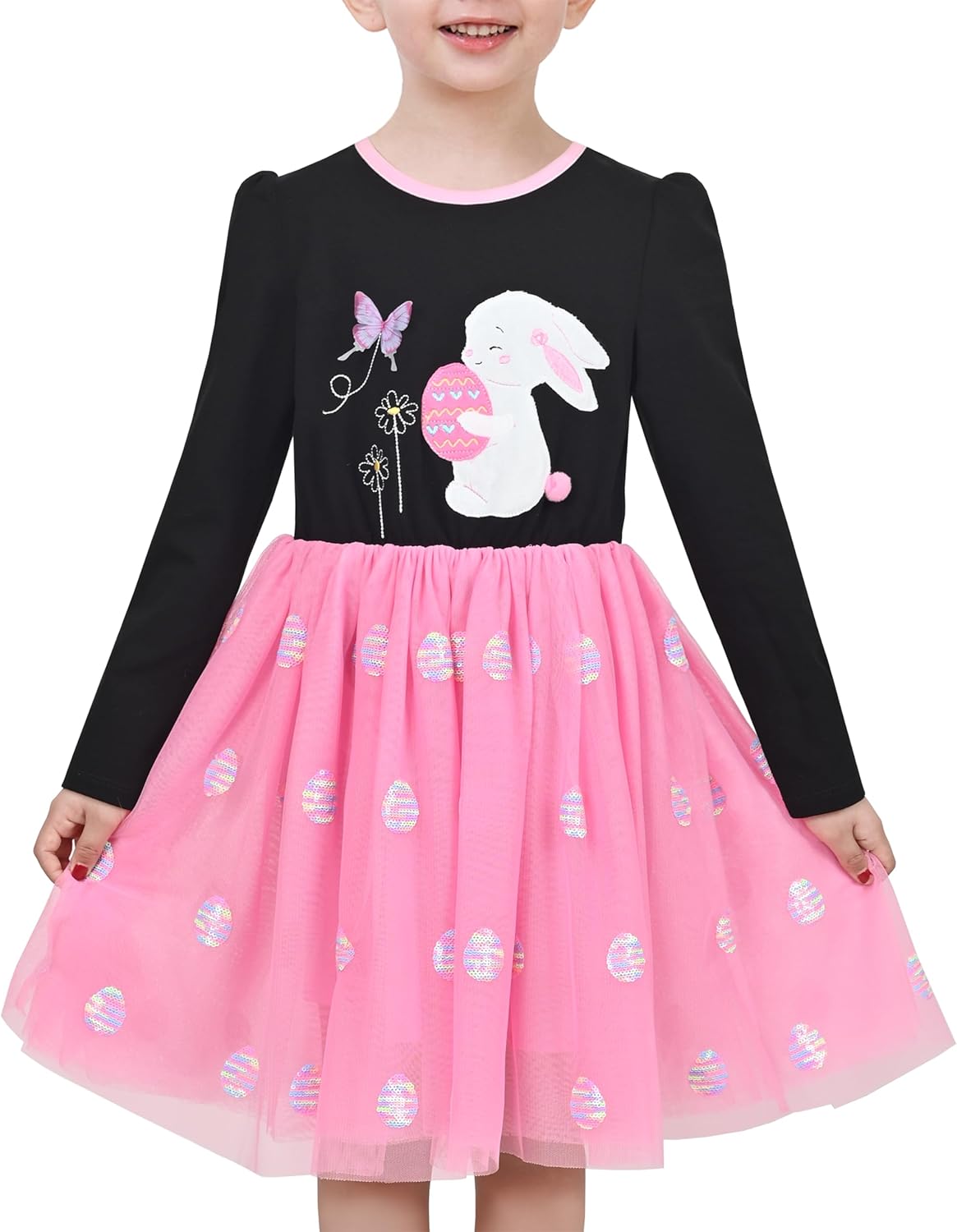 Easter Bunny Long Sleeve Dress