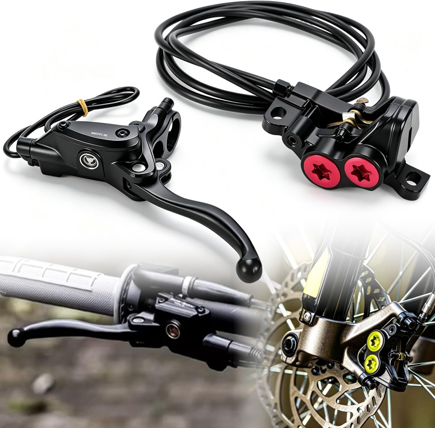 Motorcycle Rear Brake Kit Sur Ron Dirt Bike Hydraulic Brake Master Cylinder Reservoir Kit For SurRon Light Bee Sur-Ron X/S