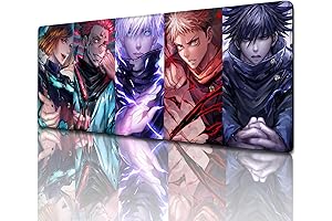 Jujutsu Kaisen Mouse Pad - Extended Gaming Desk Mat with Non-Slip Rubber Base