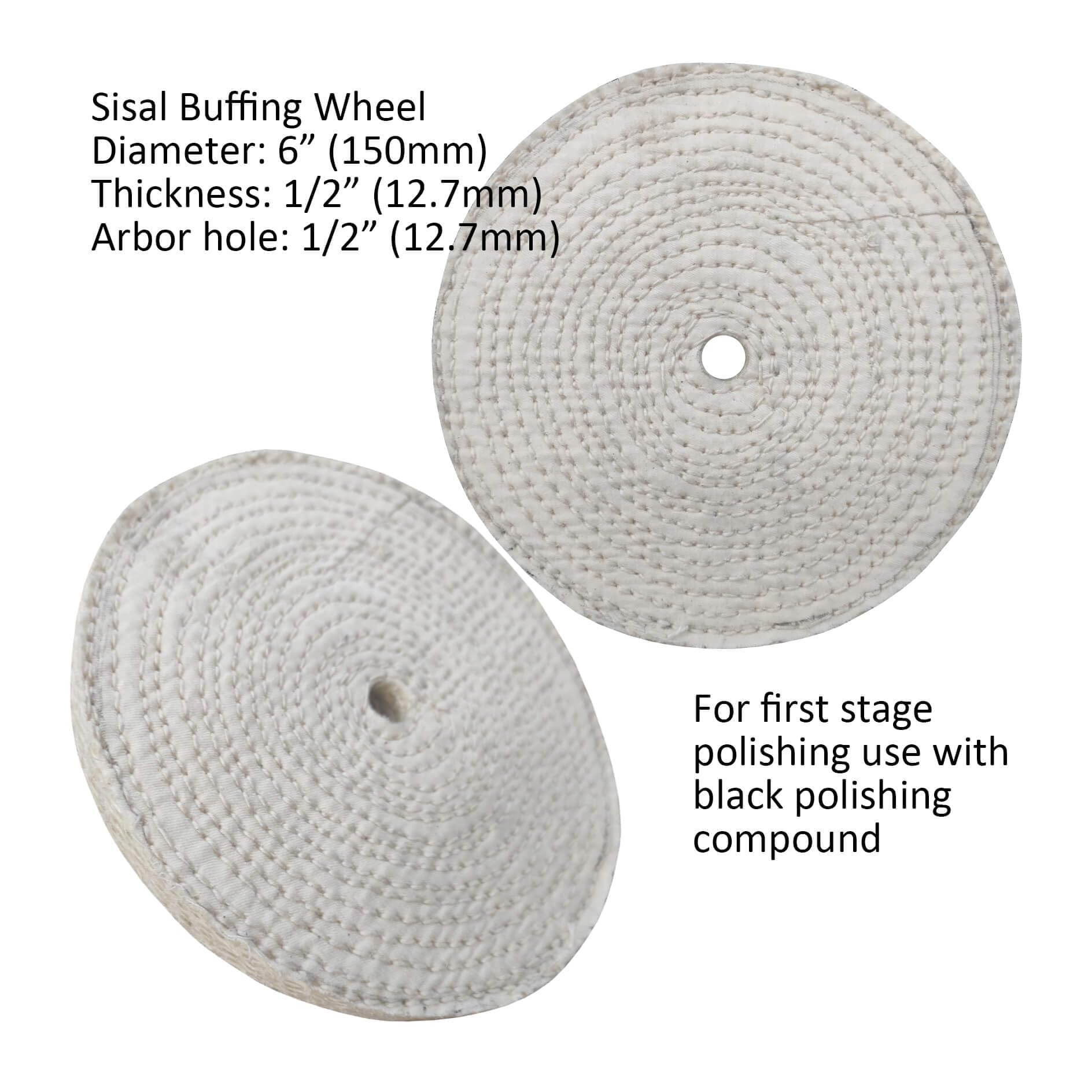 Stainless Steel Polishing Kit - 6" Bench Grinder -3