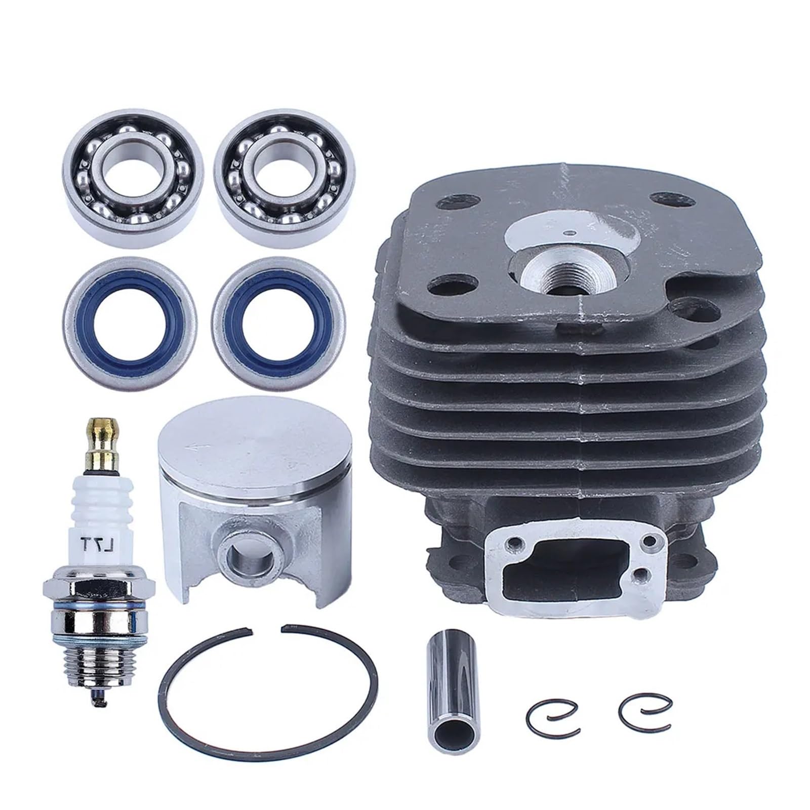 Kit piston cylindre 50 mm pour tronçonneuse 268 XP, joint d'huile et roulement vilebrequin