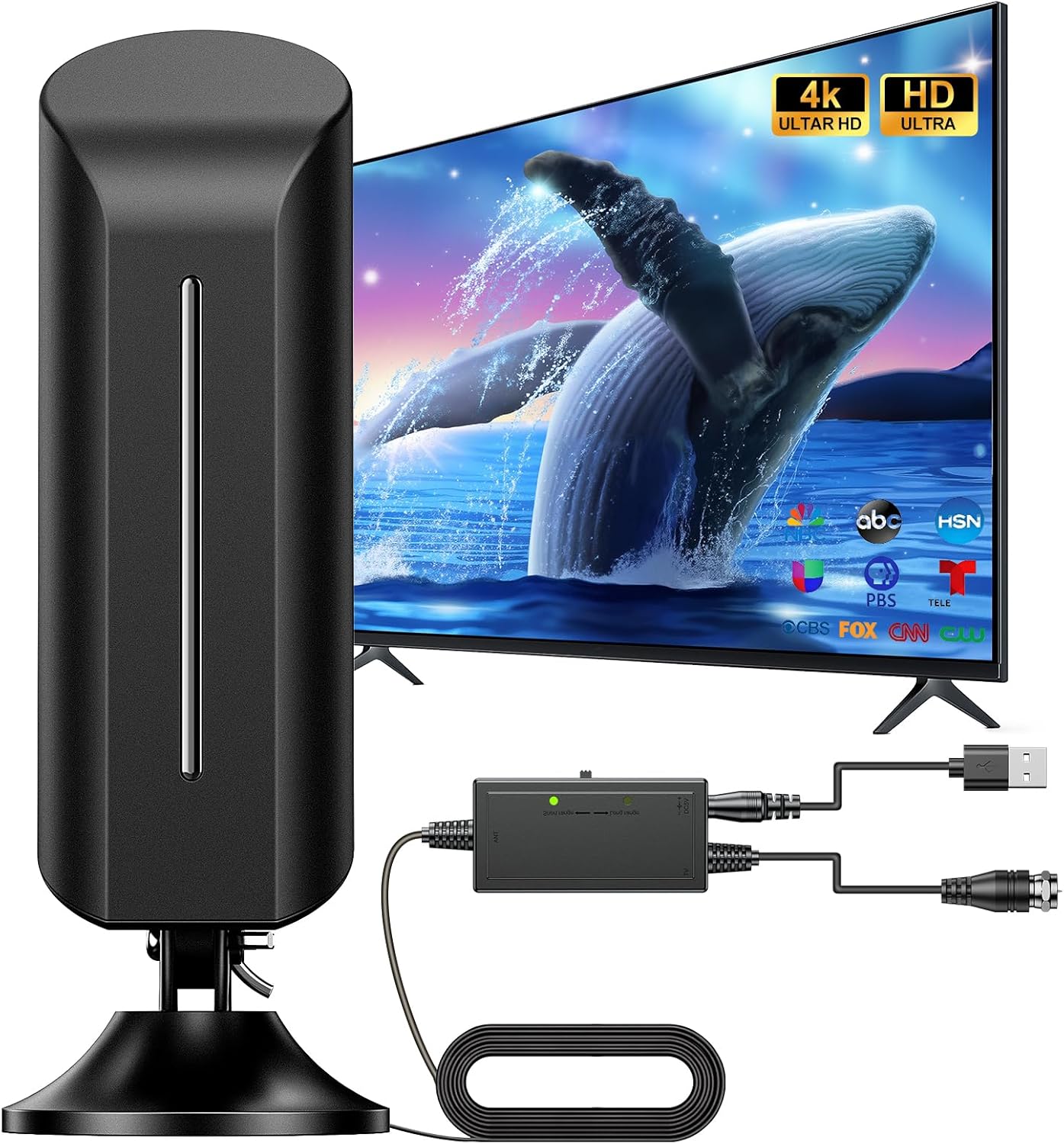 2025 TV Antenna Indoor Antenna for Smart TV for Long Range Reception