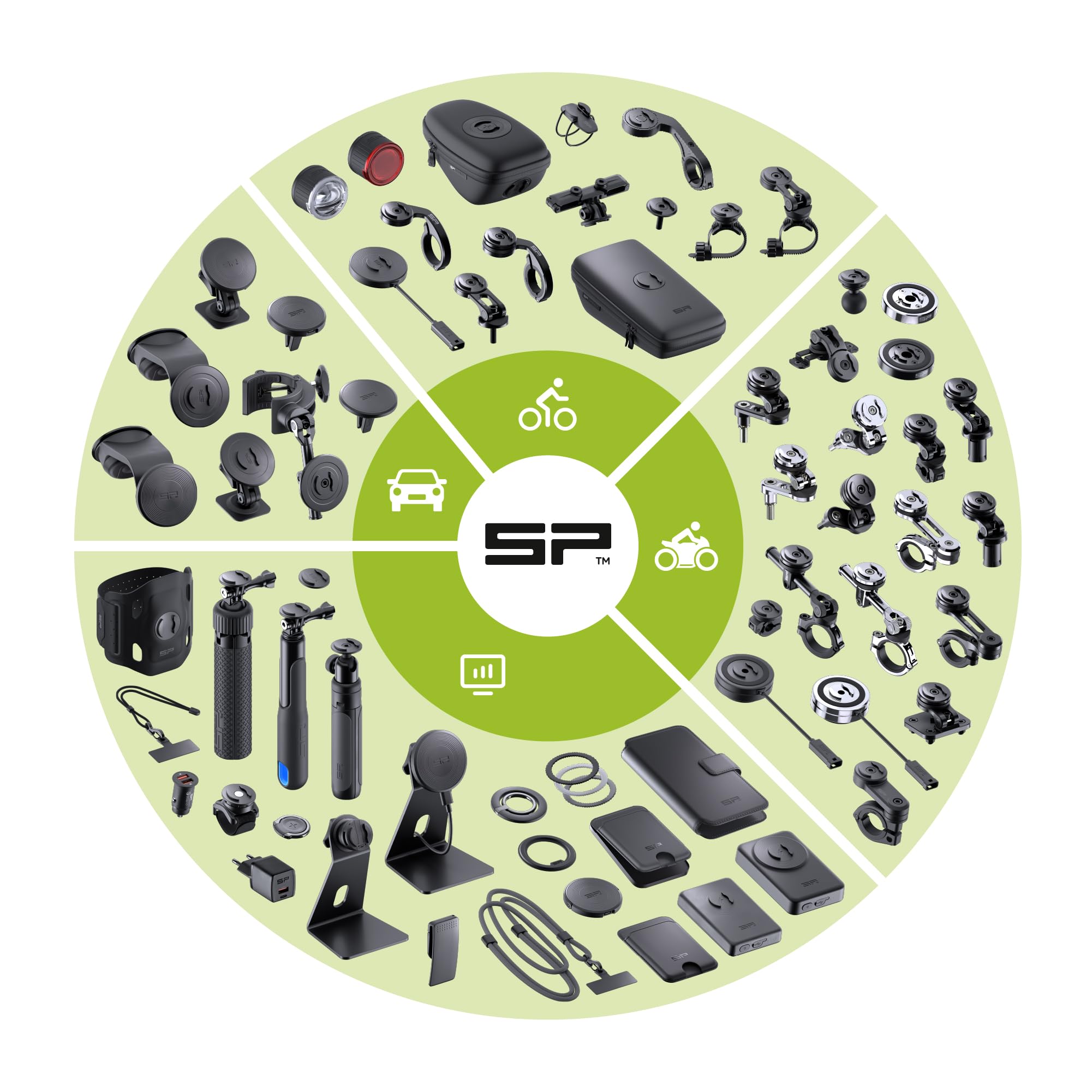 SP CONNECT Road Bike Bundle | SPC+ | kompatibel mit Samsung S24 Ultra | Handyhalter für Road Bike| Fahrrad Handy Halterung Gadget