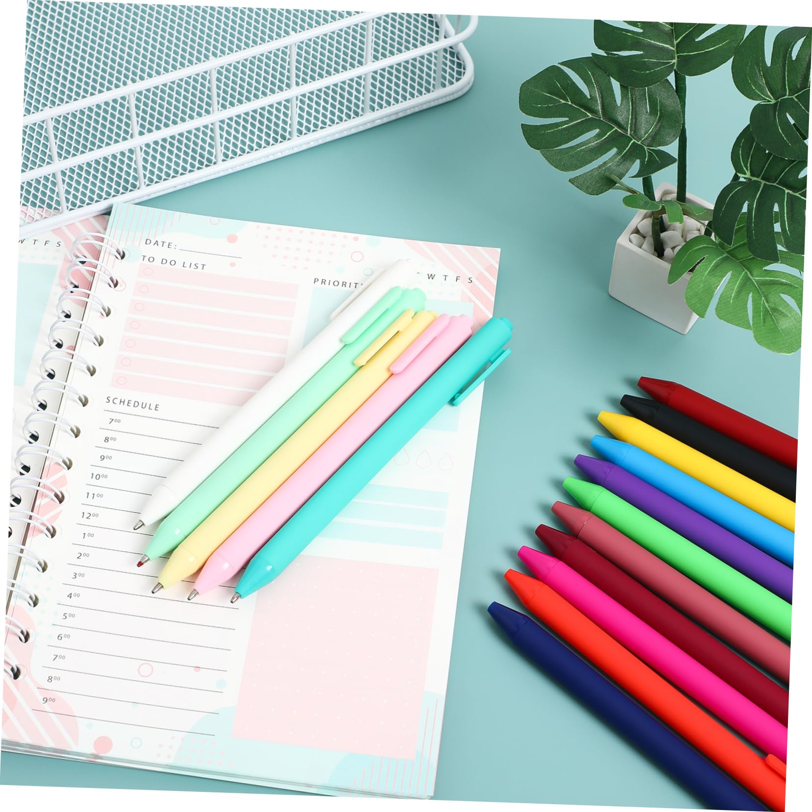 80 pièces Stylos Gel Rétractables Multicolores Prise Confortable pour Bureau et Signature