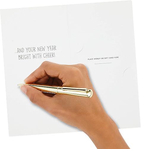 Miniatura 5 de Hallmark Surtido de portatarjetas de regalo o dinero de Navidad, muñecos de nieve y Papá Noel (6 tarjetas navideñas y sobres)