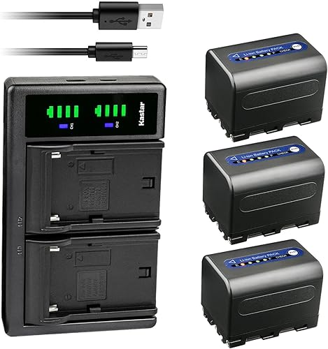 Miniatura 7 de Kastar Paquete de 2 baterías NP-QM71D y cargador USB LTD2 compatible con Sony CCD-TRV355 CCD-TRV360 CCD-TRV380 CCD-TRV430 CCD-TRV460 CCD-TRV480
