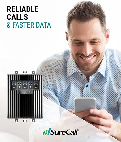 Miniatura 6 de SureCall Fusion5s 2.0 Amplificador de señal de teléfono celular para el hogar y la oficina de hasta 10000 pies cuadrados, antenas de panel Omni,