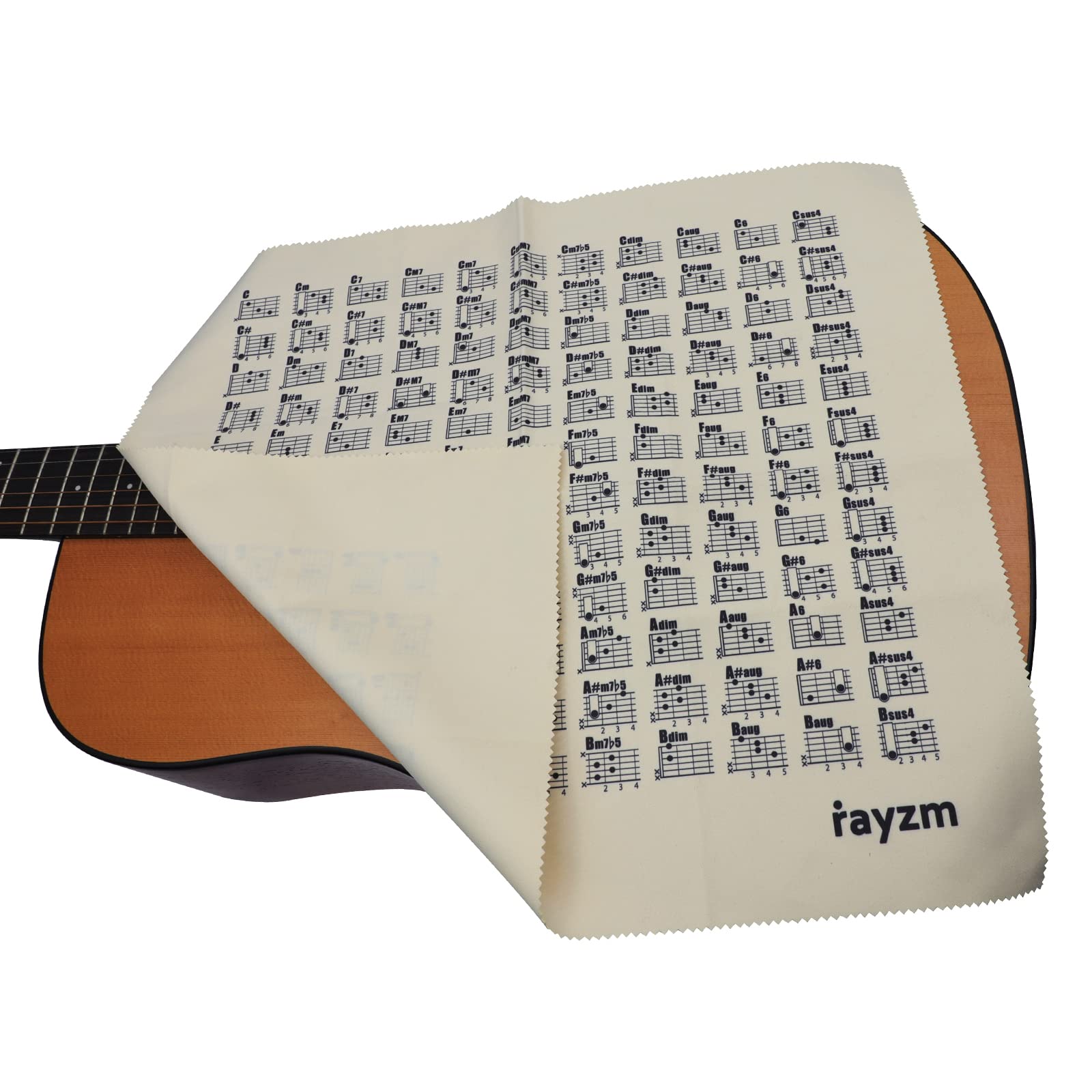 Rayzm Zjeżdżalnia do gitary ze stali nierdzewnej i akordów gitarowych wykresy ściereczka do czyszczenia, 6 * 2,1 cm (dł. * ID) palec kostka gitara sznurek slajd