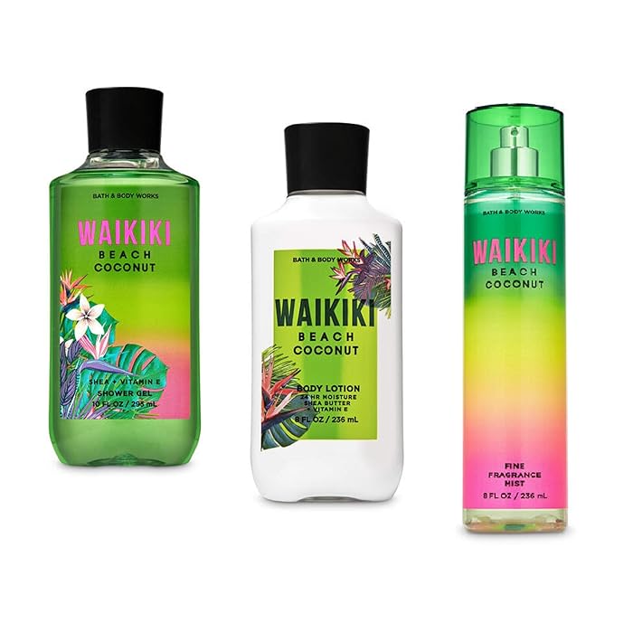 Buy Bath and Body Works Waikiki Beach Coconut Gift Set Super Smooth