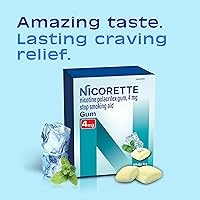 Vista 2 de Nicorette 4 mg de goma de mascar de nicotina para ayudar a dejar de fumar con el programa de apoyo conductual - Ayuda para dejar de fumar con sabor