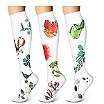 WITHYOU 3 Pairs Compression Socks for Women & Men 15-20 mmHg,Best Support for Nurses Running Hiking