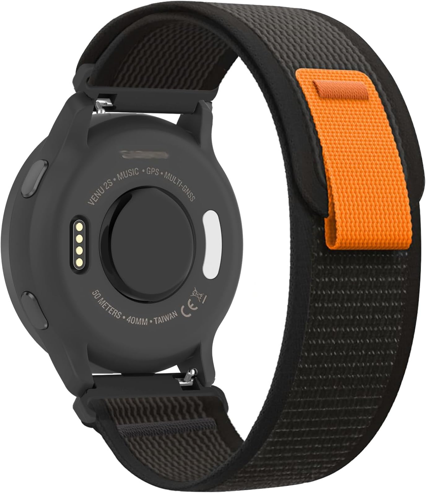 Trail Loop Nylon 18mm Watch Bands Compatible with Garmin Venu 3S/2S/Vivoactive 4S,Soft Breathable Adjustable Quick Release Sports Strap for Forerunner 265S/255S/256S Music Women Men
