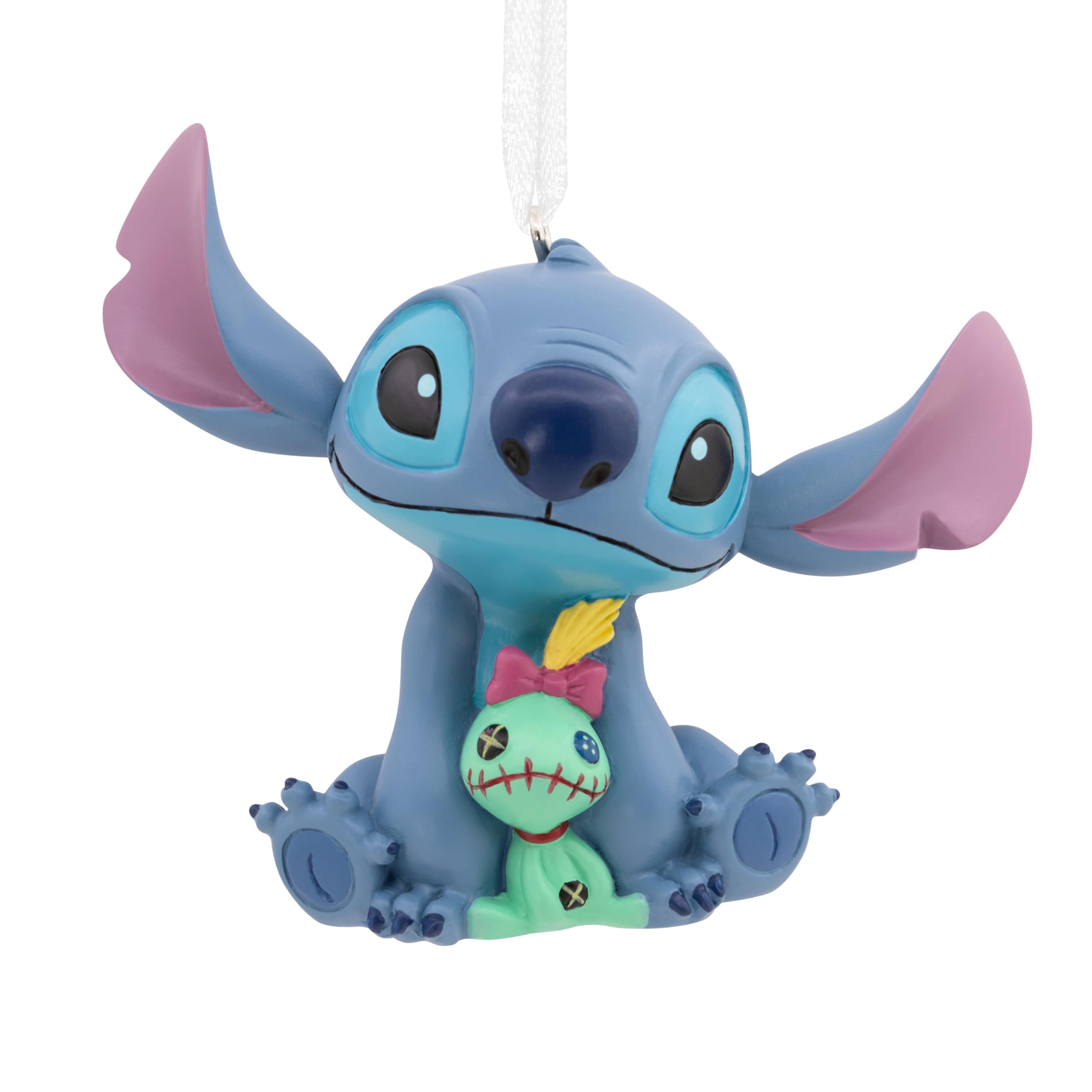 Hallmark Adorno de Stitch and Scrump, decoración de árbol de Lilo y Stitch, Adorno Colgante de Disney, Adorno Colgante de Navidad, Regalos para Navidad
