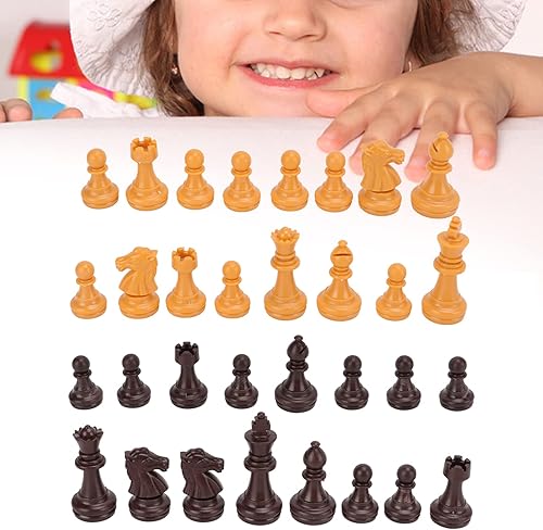 Miniatura 2 de Piezas de ajedrez de repuesto universales resistentes a caídas de doble color reutilizables piezas de ajedrez piezas de estatuilla para fiesta color