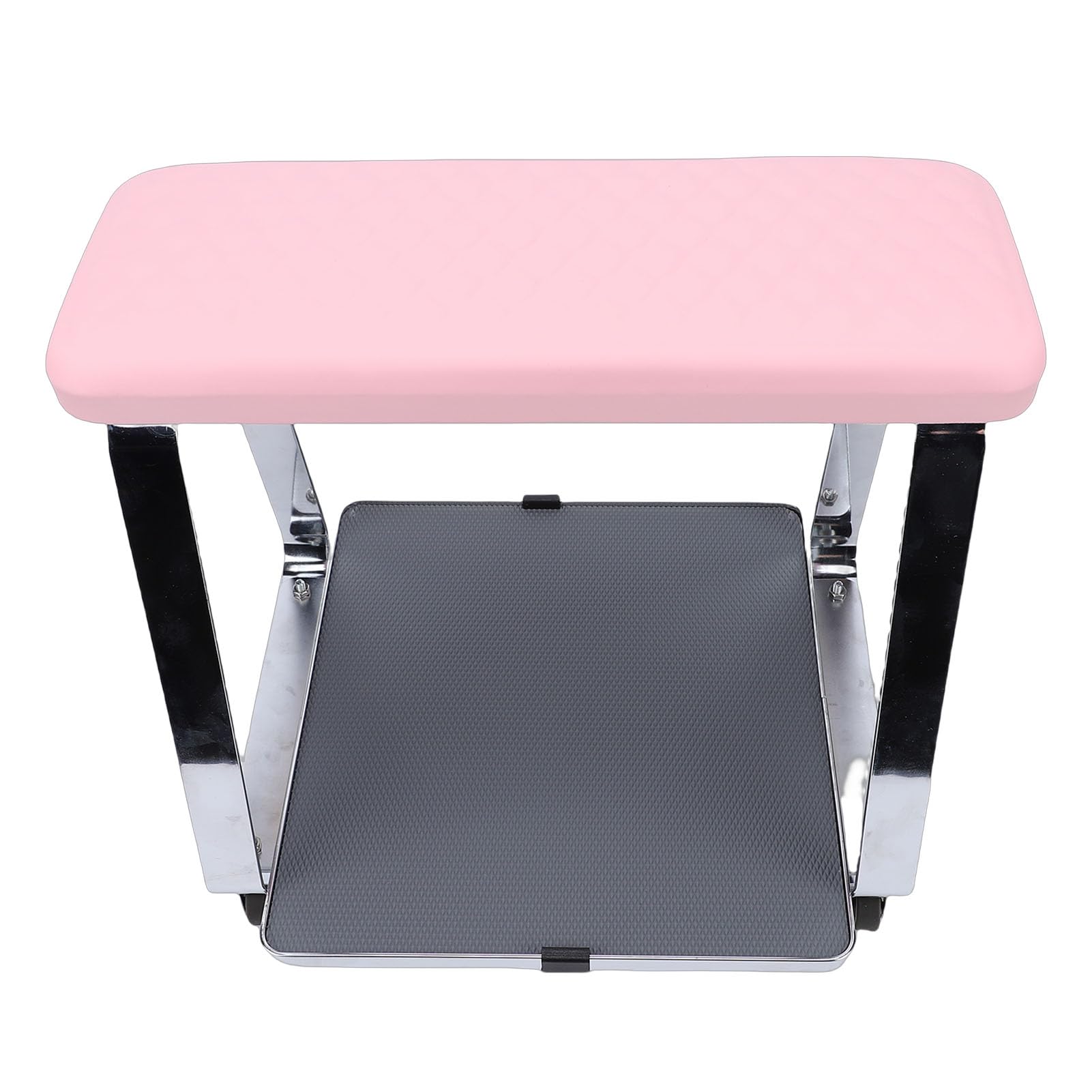 ZJchao Pediküre-Hocker, Höhenverstellbare Rollen mit Integrierter Ablage, Beine aus Edelstahl, Verstärktes PU-PVC-Material, für das Badezimmer zu Hause Im Nagelstudio, Spa