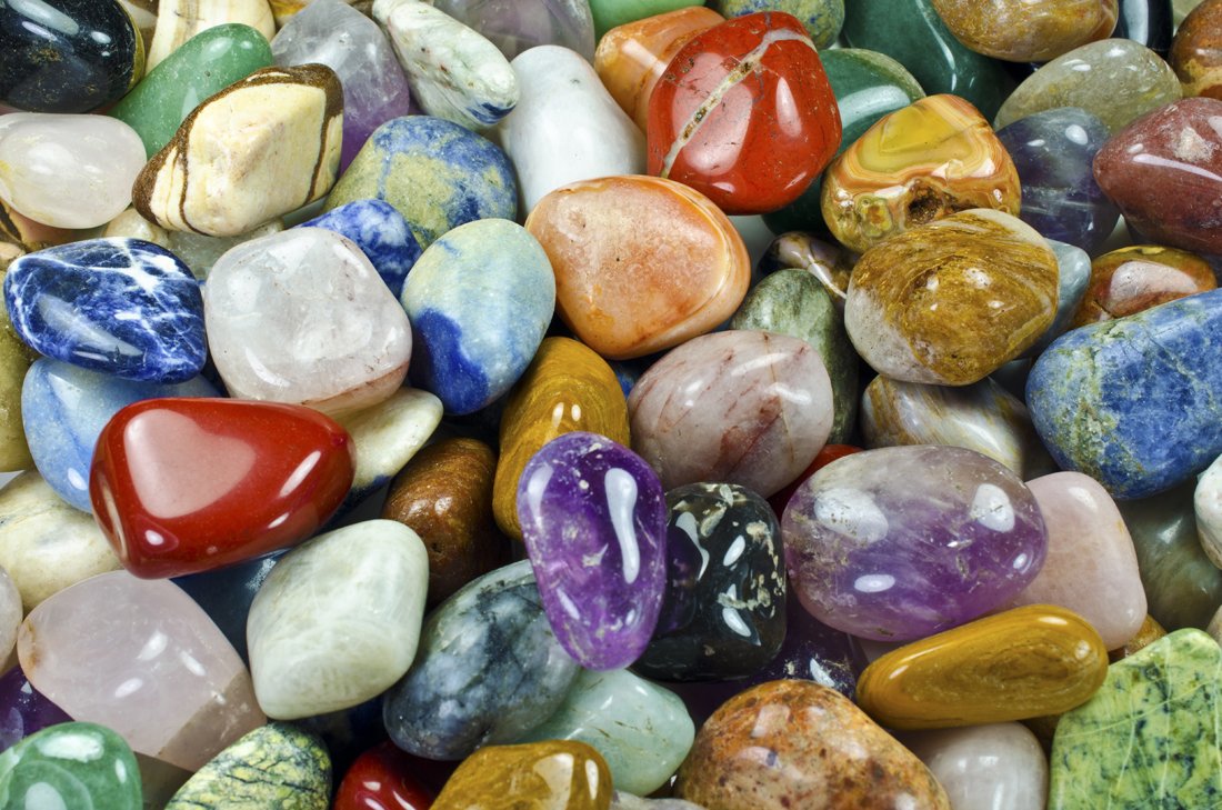 Hypnotic Gems Materials: 2 lbs XXSmall Brazilian Tumbled Polished Natural Stones Assorted Mix - Gemstone Supplies for Wicca, Reiki, and Energy Crystal Healing *Wholesale Lot*
