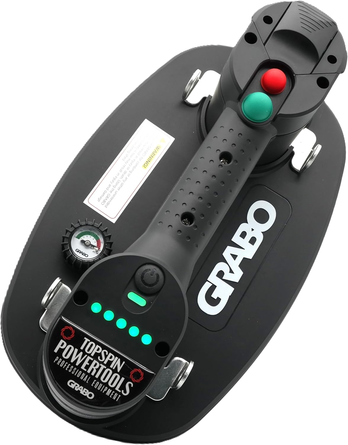 GRABO Plus V2 Vacuum Lifting Tool, 170KG Capacity, Heavy Duty Suction Lifter for Furniture, Glass, Tiles & Construction, Ergonomic Grip, Battery Indicator, Rubberised Button, 2026 Model