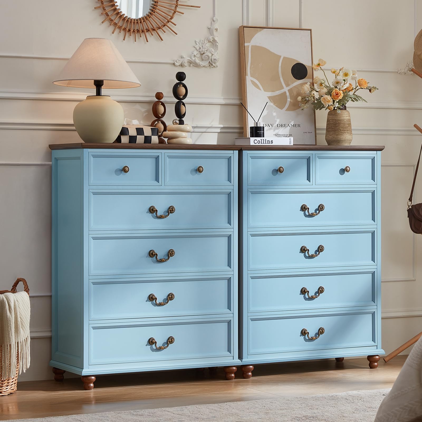 Joaxswe Farmhouse Dresser Set