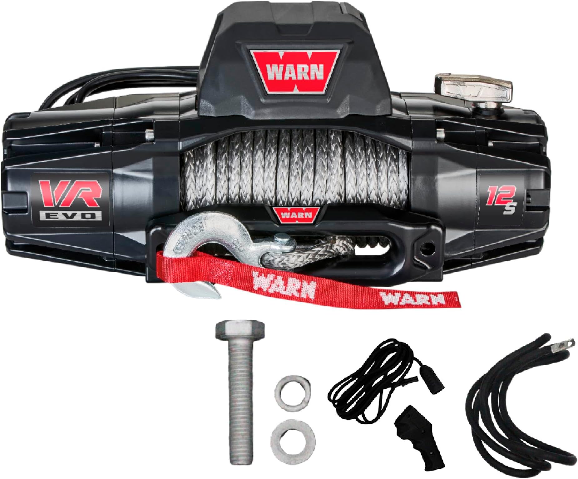 Warn Vr Evo 12-S, 12,000 Lbs Winch With Synthetic Rope & Wireless Remote, 12V, 103255