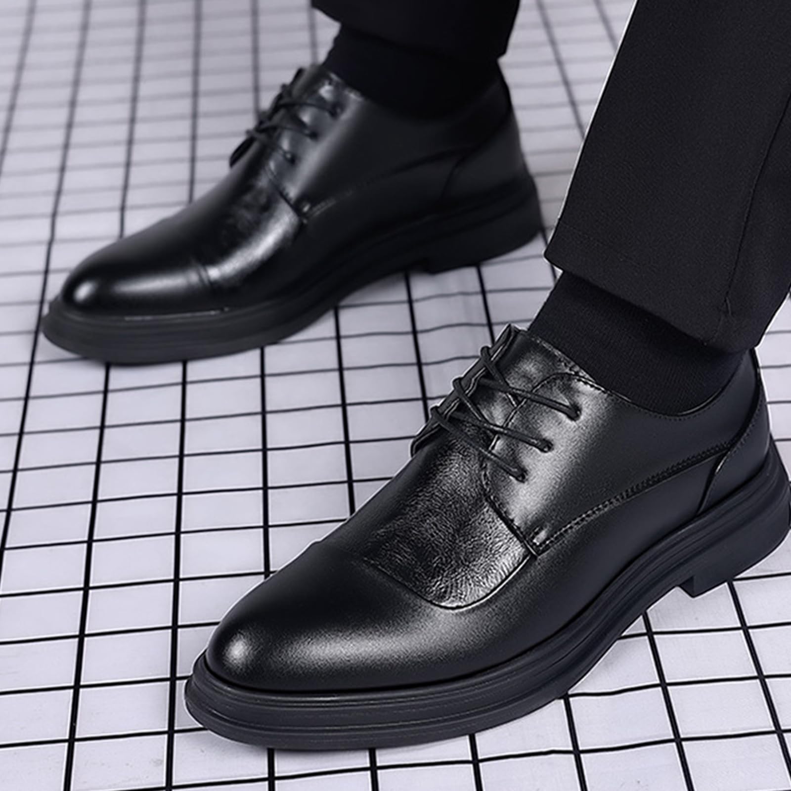 Scarpe da Sera da Uomo Scarpe da Oxford A Punta | Stringate classiche Scarpe da Formali antiscivolo Festa business matrimoni
