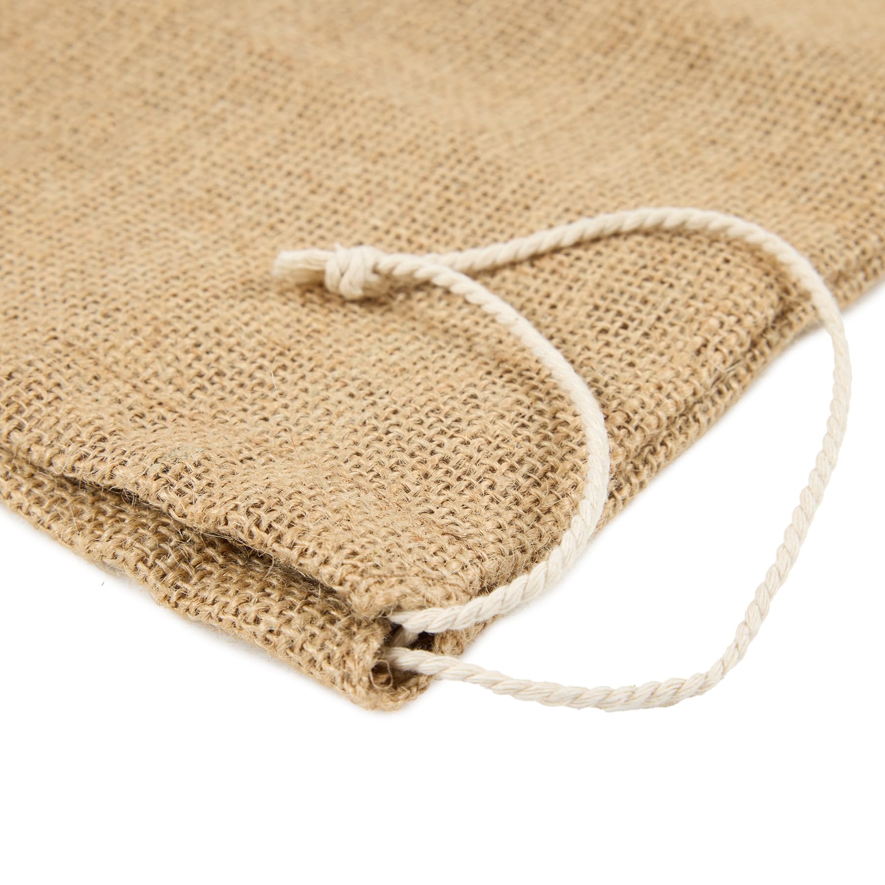La Cordeline 3 Sacs Toile Jute Naturel Stockage Légumes Pomme de Terre Oignons Cordon Serrage 3 Tailles S M L