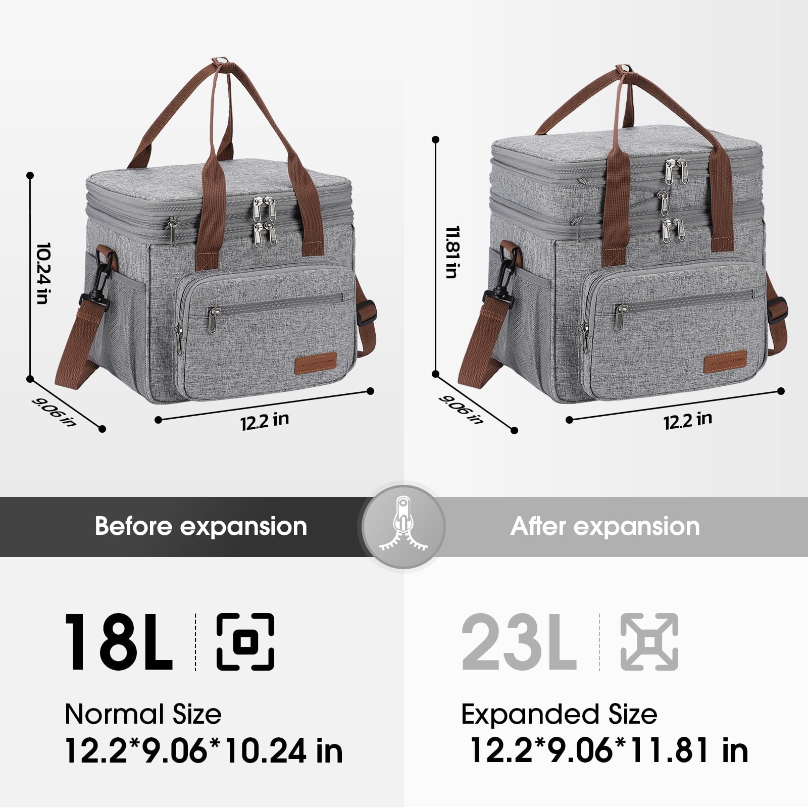 Maelstrom Lonchera Aislada, Bolsa de Almuerzo Unisex Adulto, 18L US
