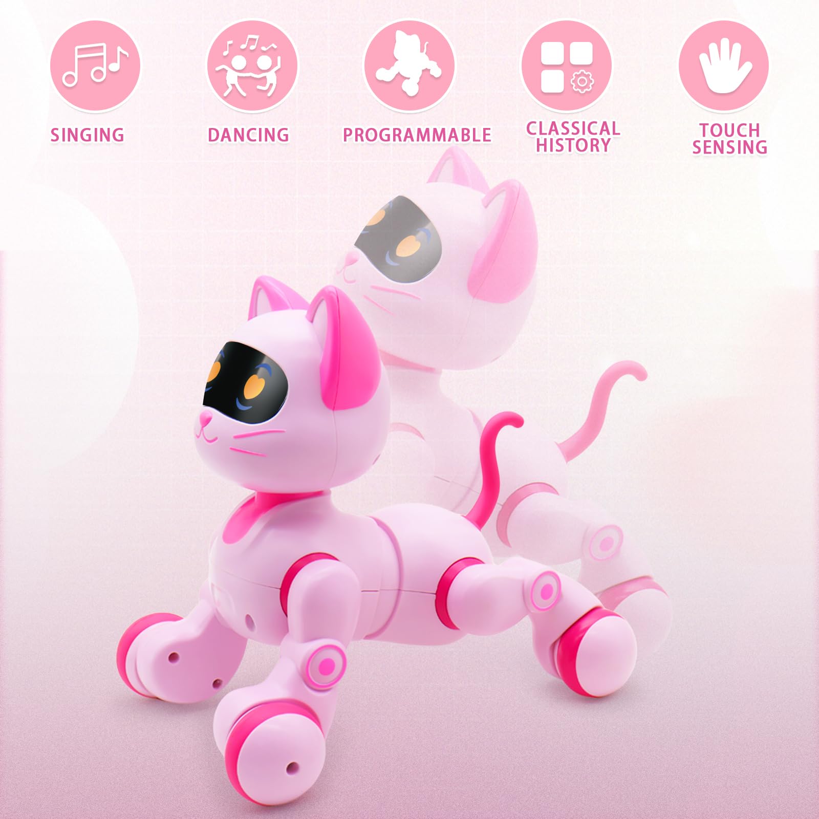 Amazon | Ysityum リモコンロボット猫おもちゃ、インタラクティブ