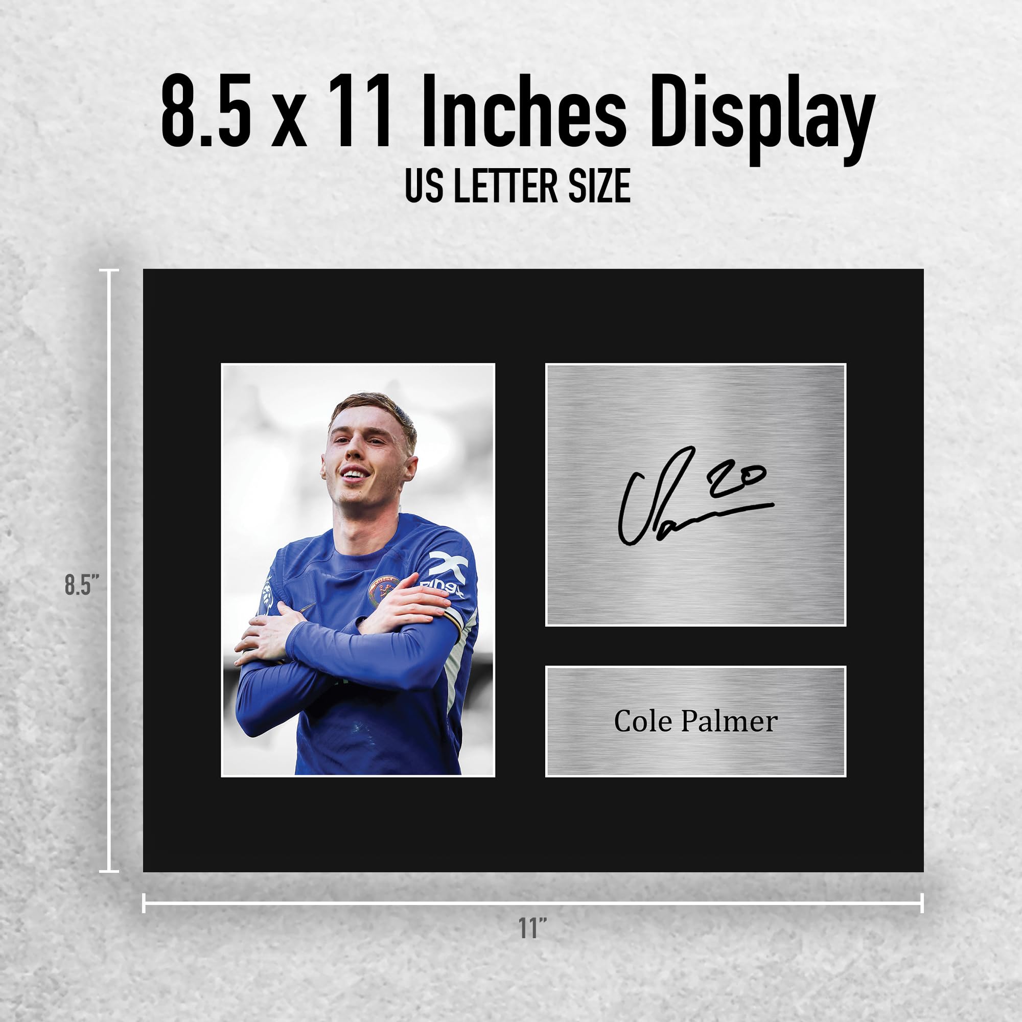 RJR PRINTS Stampa fotografica autografata da Cole Palmer, giocatore di calcio del Chelsea, 30,5 x 20,3 cm, con una firma prestampata che sarebbe un ottimo regalo per qualsiasi fan RJR PRINTS Stampa fotografica autografata da Cole Palmer, giocatore di calcio del Chelsea, 30,5 x 20,3 cm, con una firma prestampata che sarebbe un ottimo regalo per qualsiasi fan
