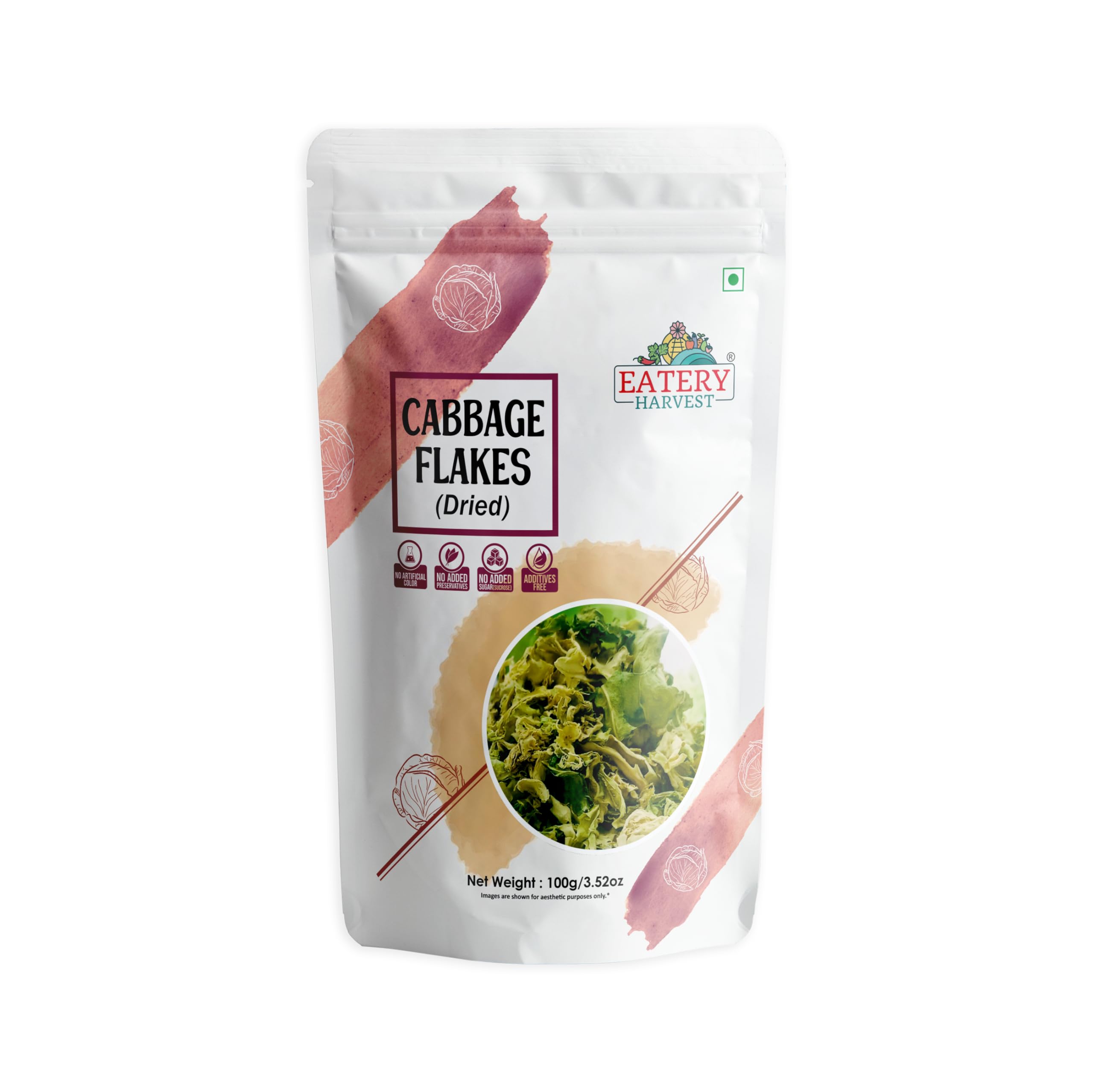 EATERY HARVEST Cabbage Flakes, 100% Dehydrated Cabbage, 100 gm, No Preservatives, No Added Sugar, Ready to Cook for Soups, Curries, Fried Rice-image-41