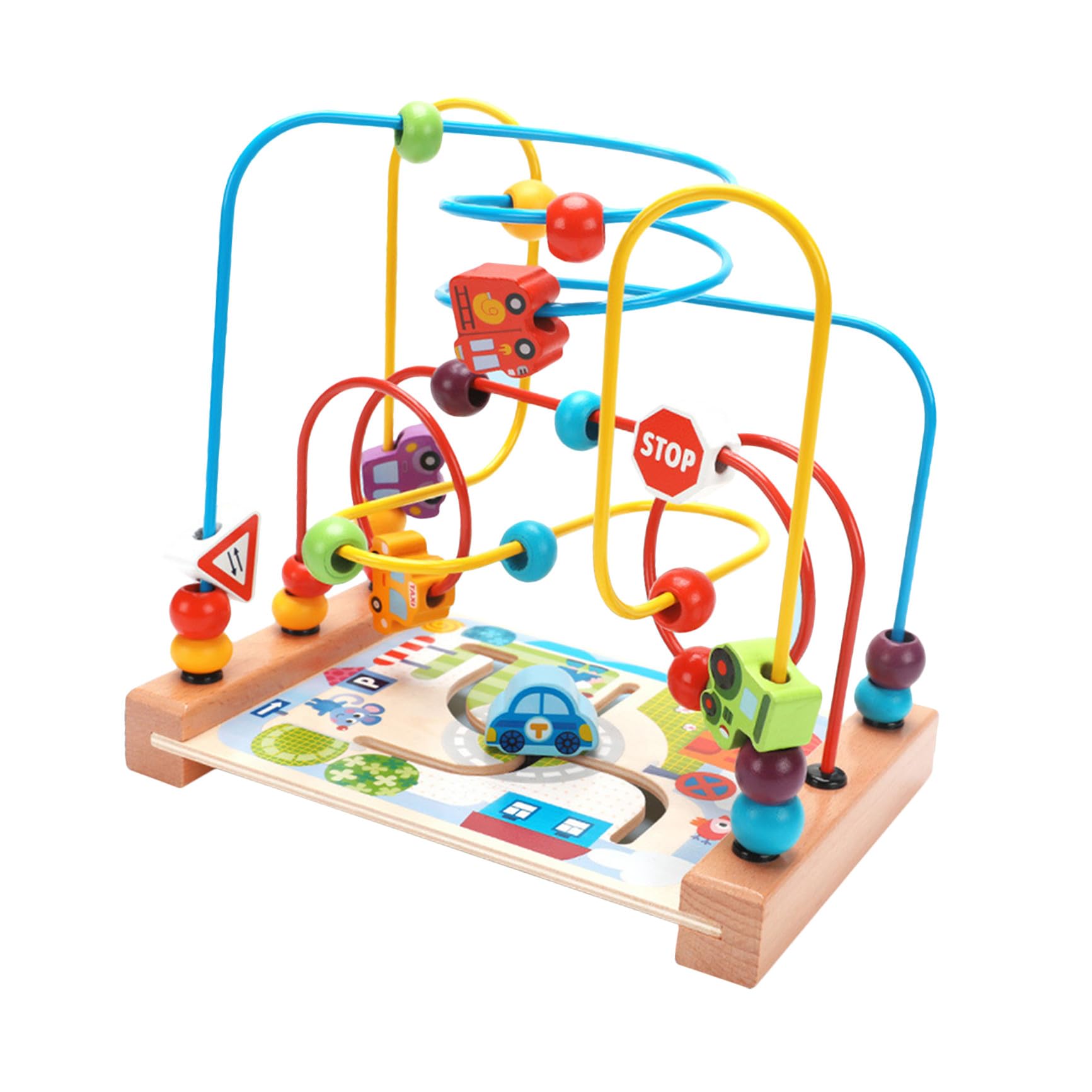 TOYANDONA Juguete Educativo de Laberinto de Cuentas Oceánicas para Niños, Material Sintético Redondo, Entretenido y Creativo para Desarrollo Temprano