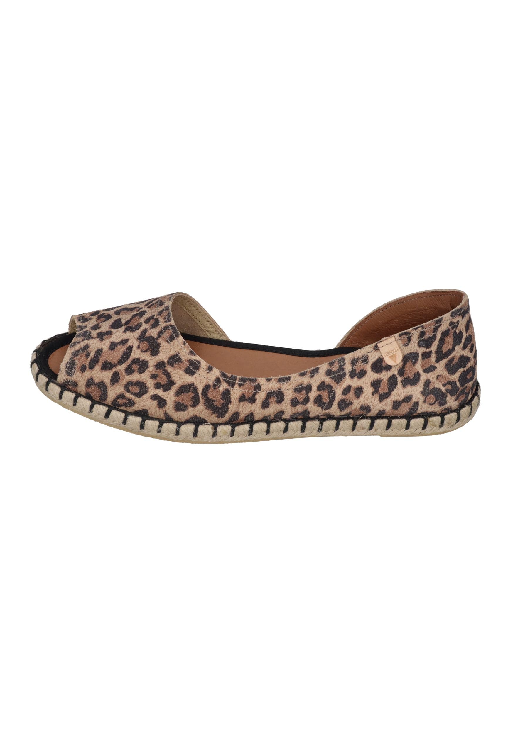 VERBENAS Damen Espadrilles Cruz Leo Camel