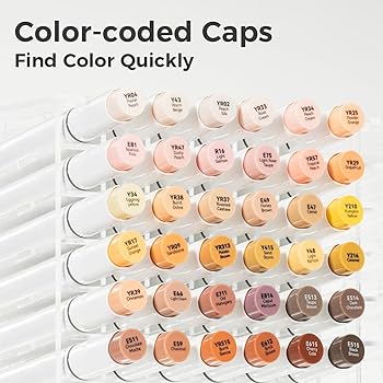 Amazon.com : Ohuhu 24 Skin-Tone Colors Alcohol Markers