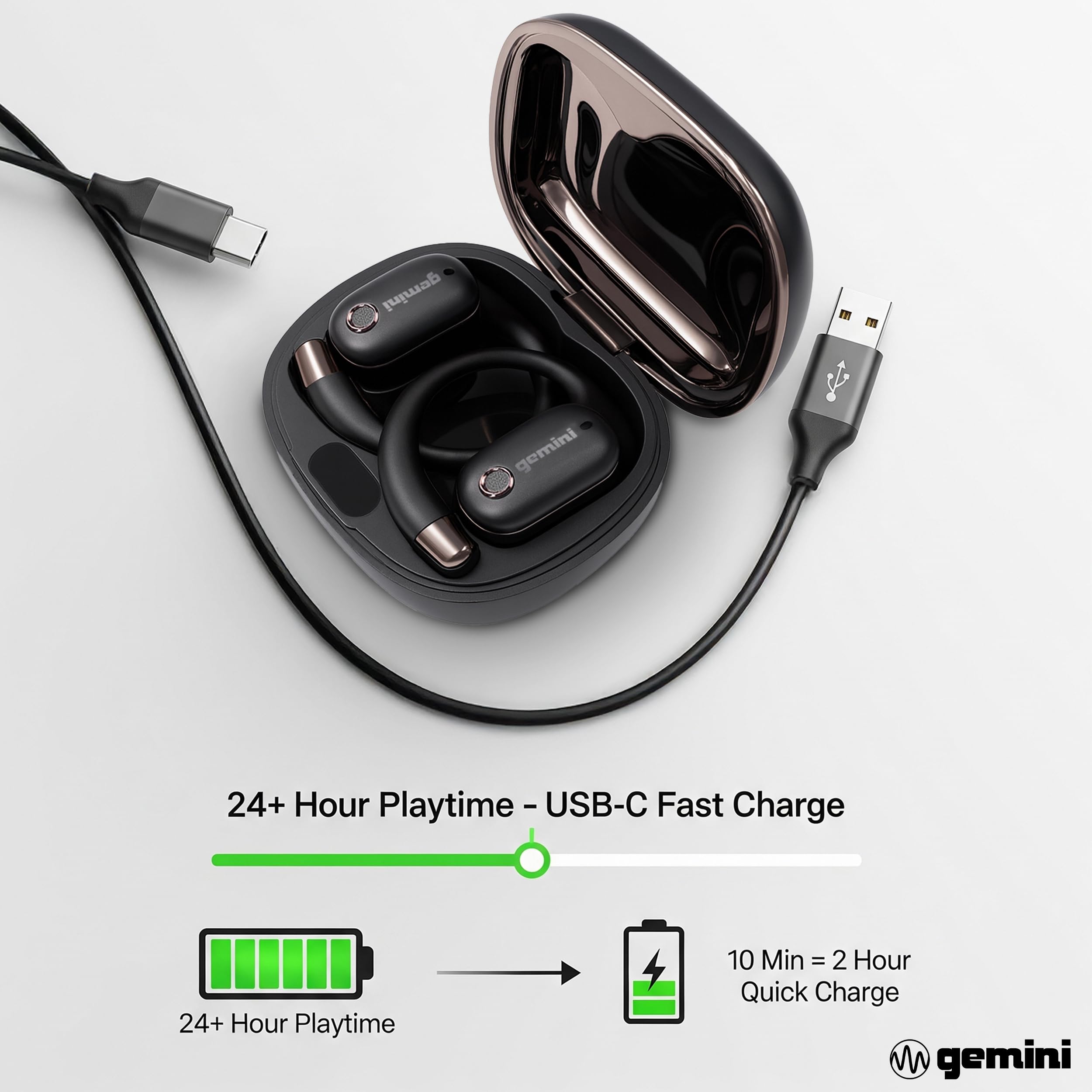 Amazon.com: Gemini Open Ear Headphones Wireless Earbuds – Running