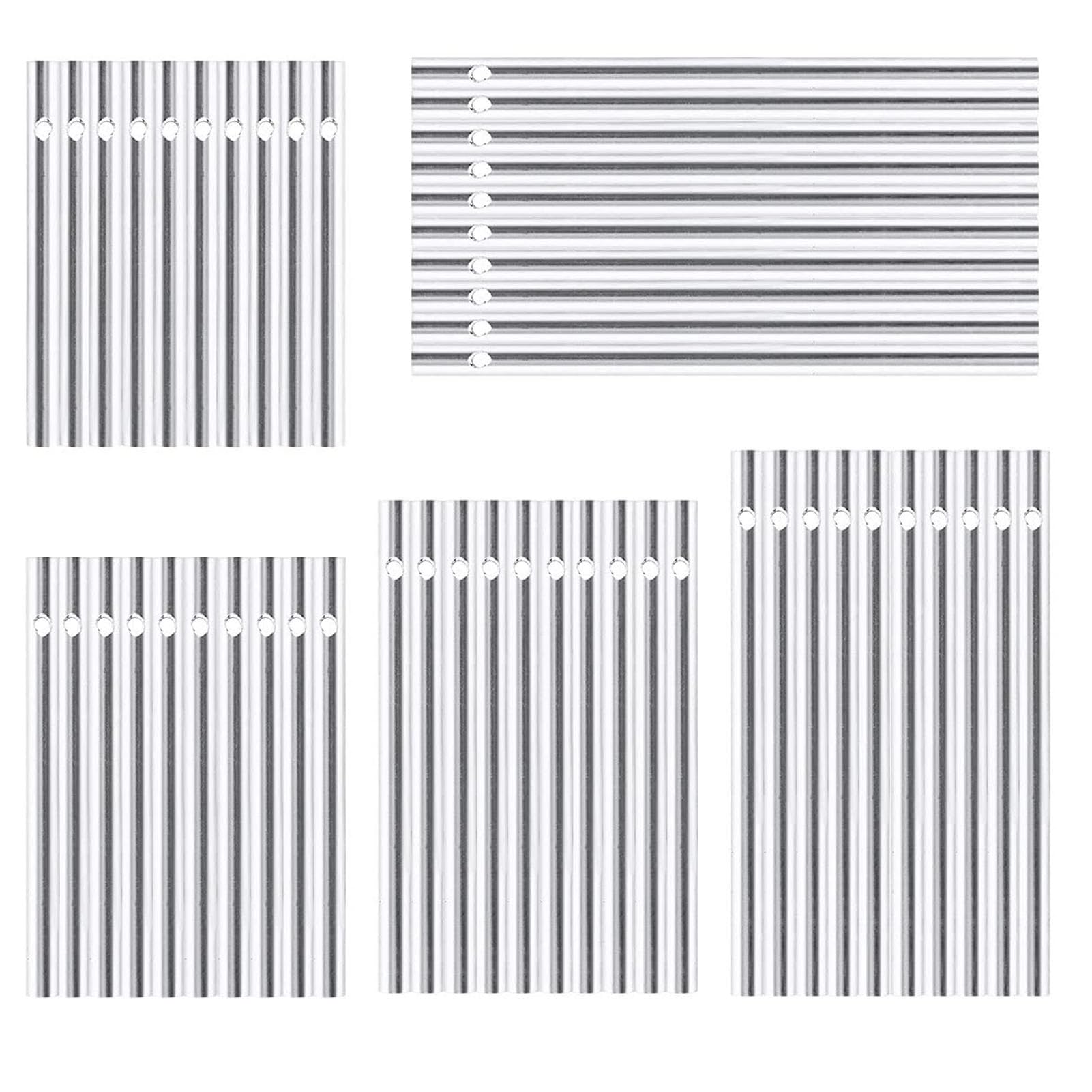 Tubos de Campanilla de Viento,30 Pcs Tubos de Carillón de Viento Piezas de Campanilla de Viento para Bricolaje,hogar,jardín,Decoraciones Colgantes al Aire Libre,5 Longitudes Diferentes