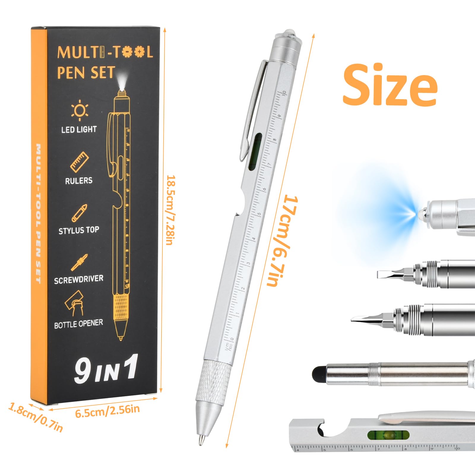 Penna multiuso 9 in 1 per riempire le calze, fantastico gadget regalo per uomini, papà, marito, figlia acquista in modo economico - spedizione gratuita, recensioni reali con foto