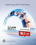KOOTION 3-Pack 16GB Micro SD Classe de carte 10 Carte mémoire micro-SDXC UHS-I, Flash haute vitesse TF Carte pour caméra de sécurité/Smartphone/Drone/Dash Cam/Tablet/PC, C10, U1, 16GB 3Pack