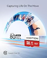 KOOTION 16GB Micro SD kártya 10 darab Class 10 UHS-I MicroSDHC memóriakártya 2
