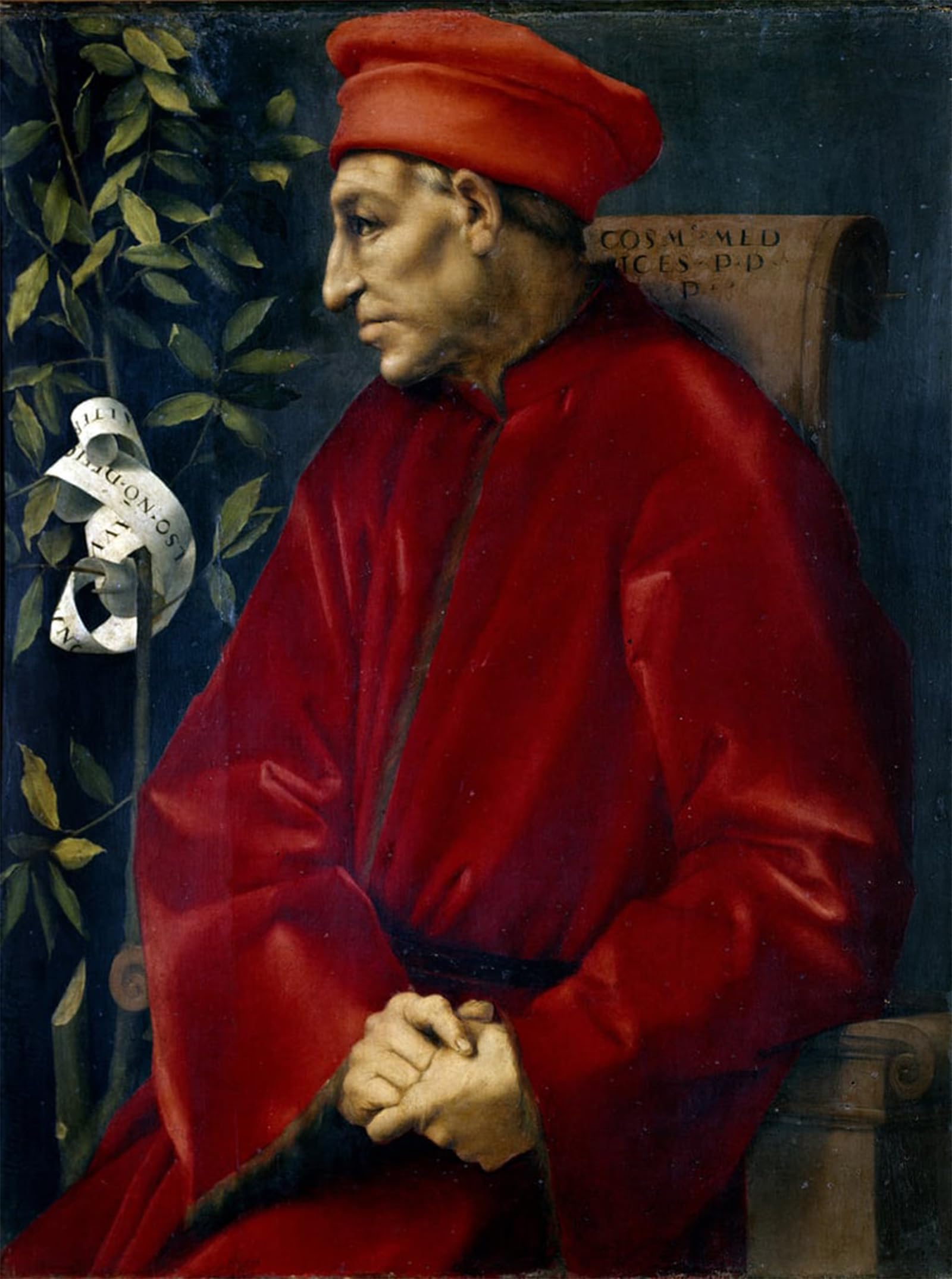 POSTERIIk Vintage Art Print Images Pictures Print Portrait of Cosimo Known As Cosimo the Old Medici Painting by Jacopo Pontormo Modern Colour Posters for Office Home Decor 60x90cm