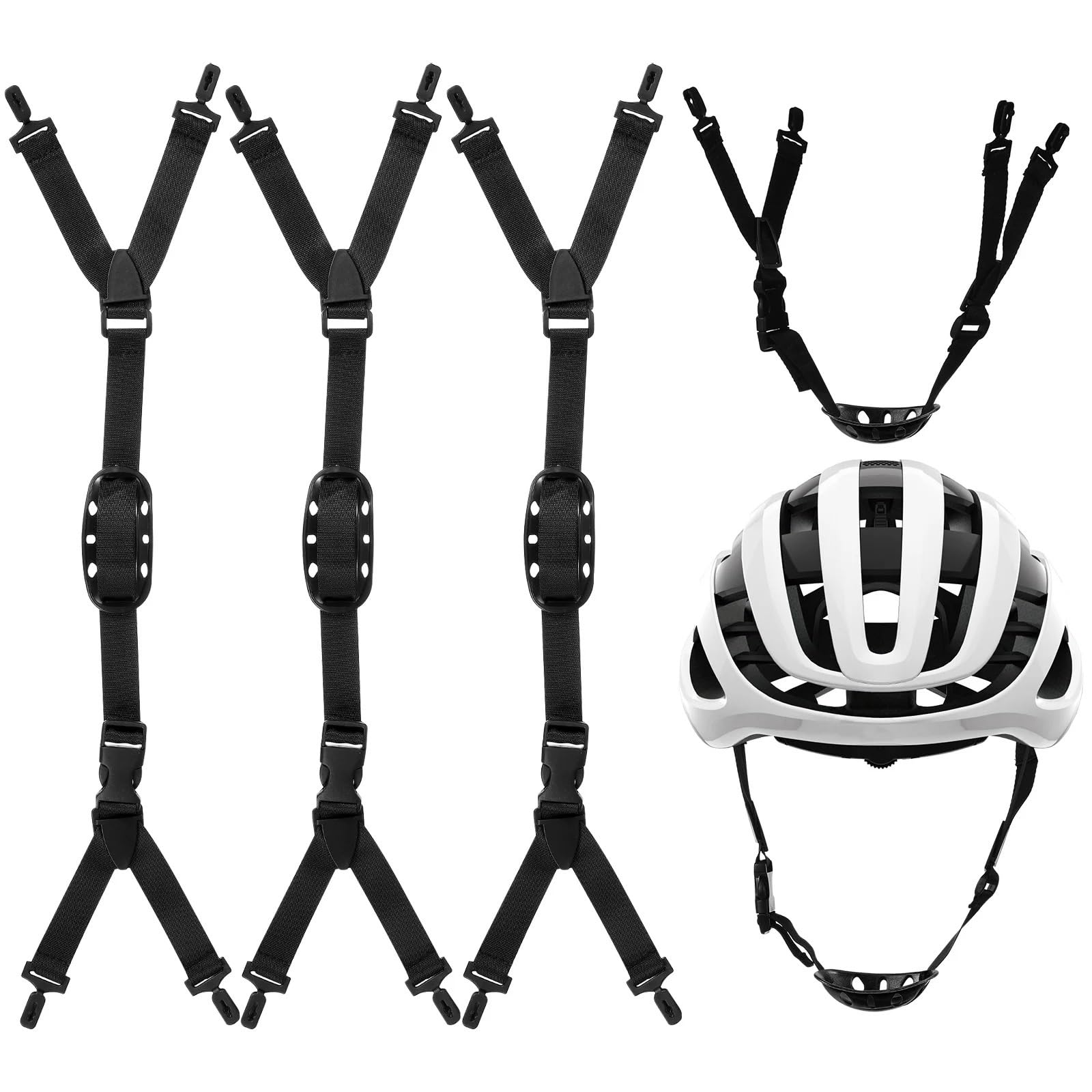 Kinnriemen für Schutzhelm 6 Stück verstellbare Kinnriemen for Schutzhelme, Ersatz-Kinnriemen for Baustellen und den Außeneinsatz