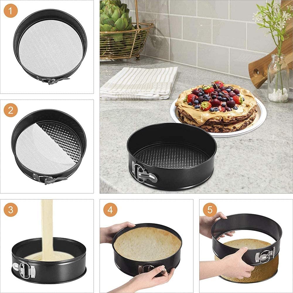 Amazon | ケーキ型 3サイズセット 円形活底 ロックケーキの型 製菓