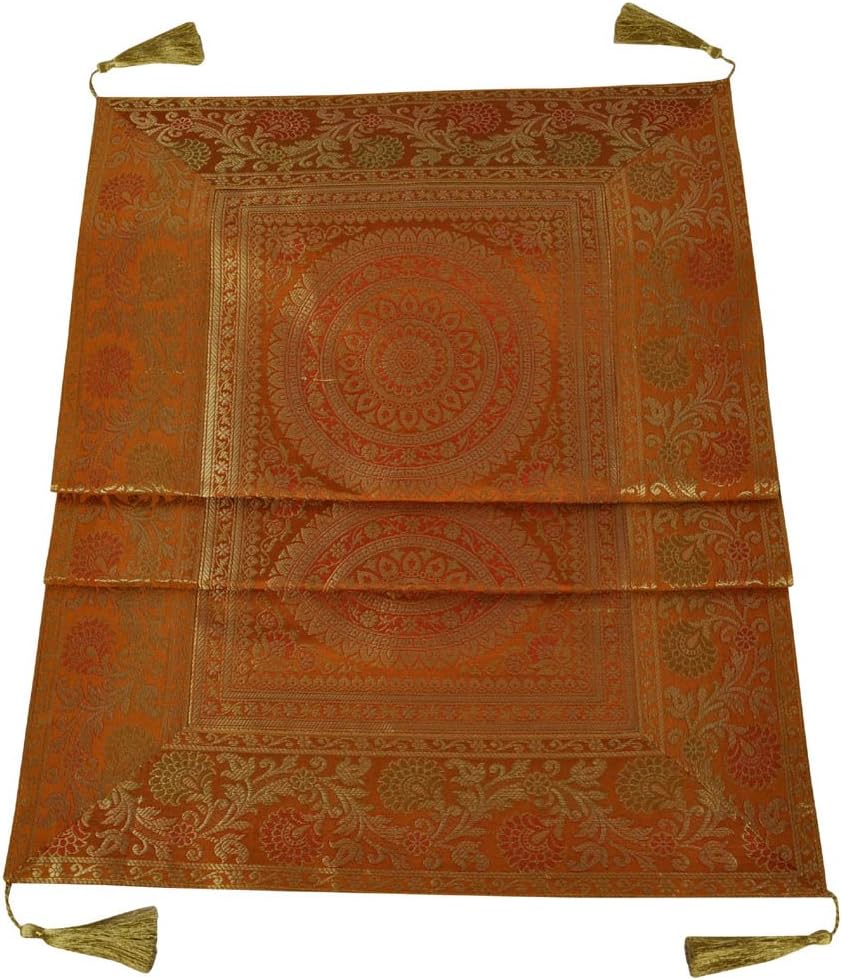 Lalhaveli Designer Silk Table Runner & Table Cloth 60 x 16 Inch