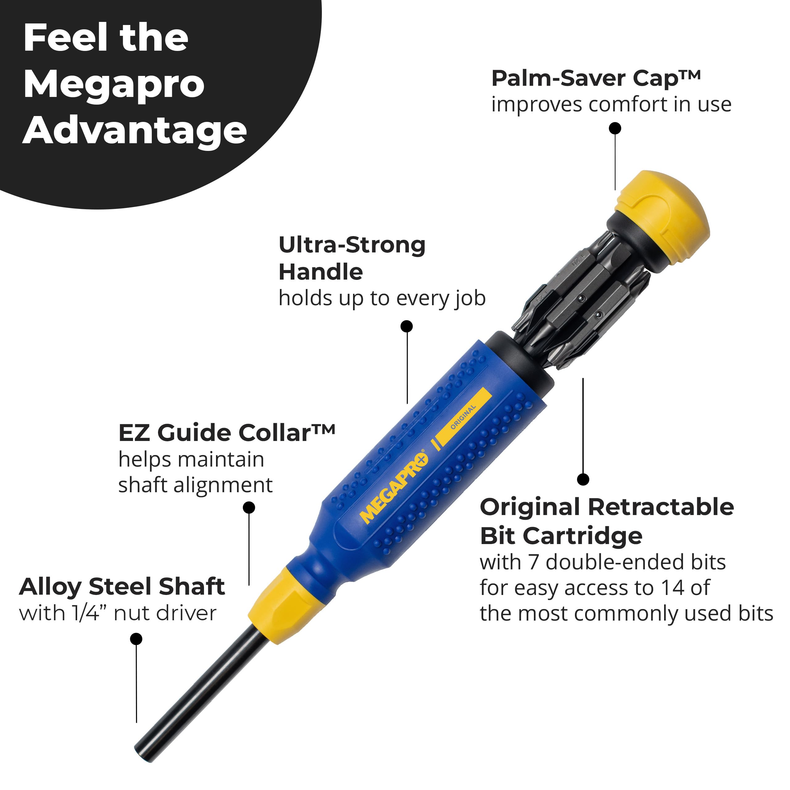 IO霧PRO CREATEs MEGAPRO® 15-in-1 Original Multi-bit Screwdriver | Home DIY