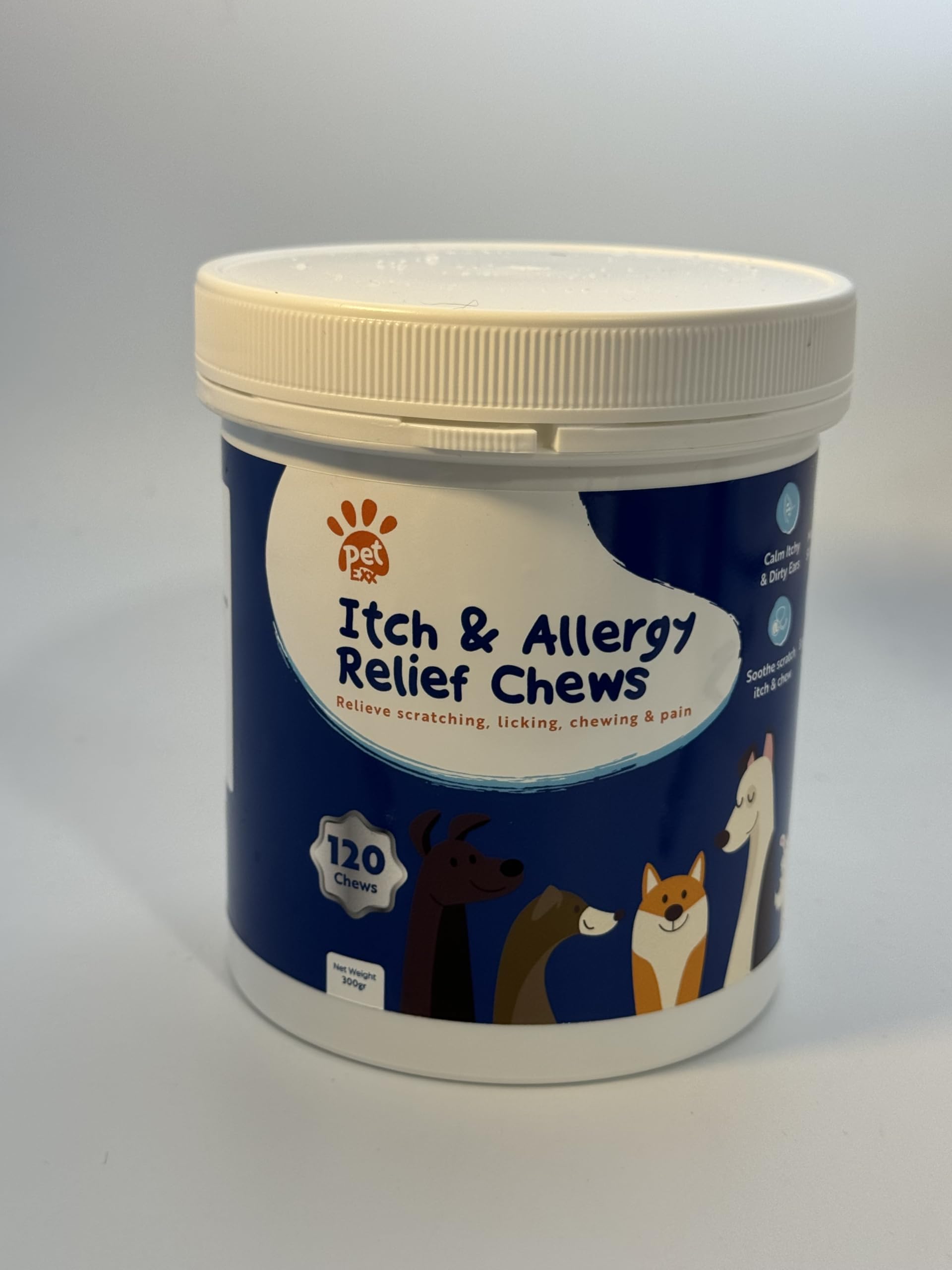 PetExx Itch & Allergy Relief Chews for Dogs (120 chews), Brown - Image 2
